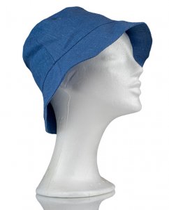 EMF Protective Linen hat | Blue