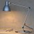 Shielded Desk lamp | with tablefoot | silver | arm length 110 cm