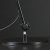 Shielded Desk lamp | with tablefoot | black | arm length 110 cm