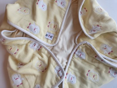 EMF Protection Baby Blanket RTK | Yellow with Duckies | 95x105 