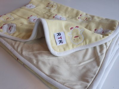 EMF Protection Baby Blanket RTK | Yellow with Duckies | 95x105 