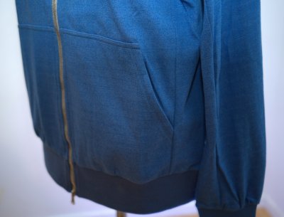 EMF Protective Hoodie with zipper RTK | Blue