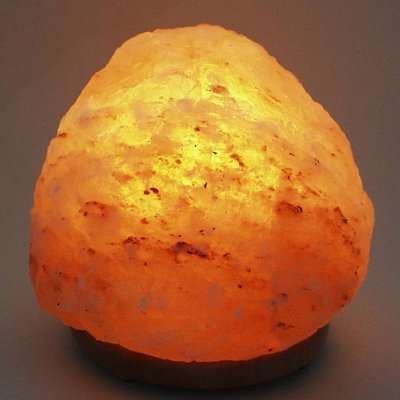 Table lamp salt crystal 