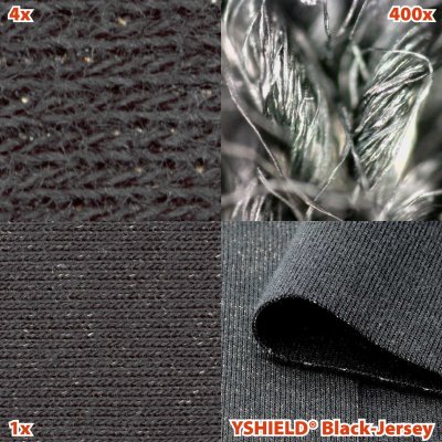 Black-Jersey | Shielding fabric | Strechable cotton | Ideal for clothes